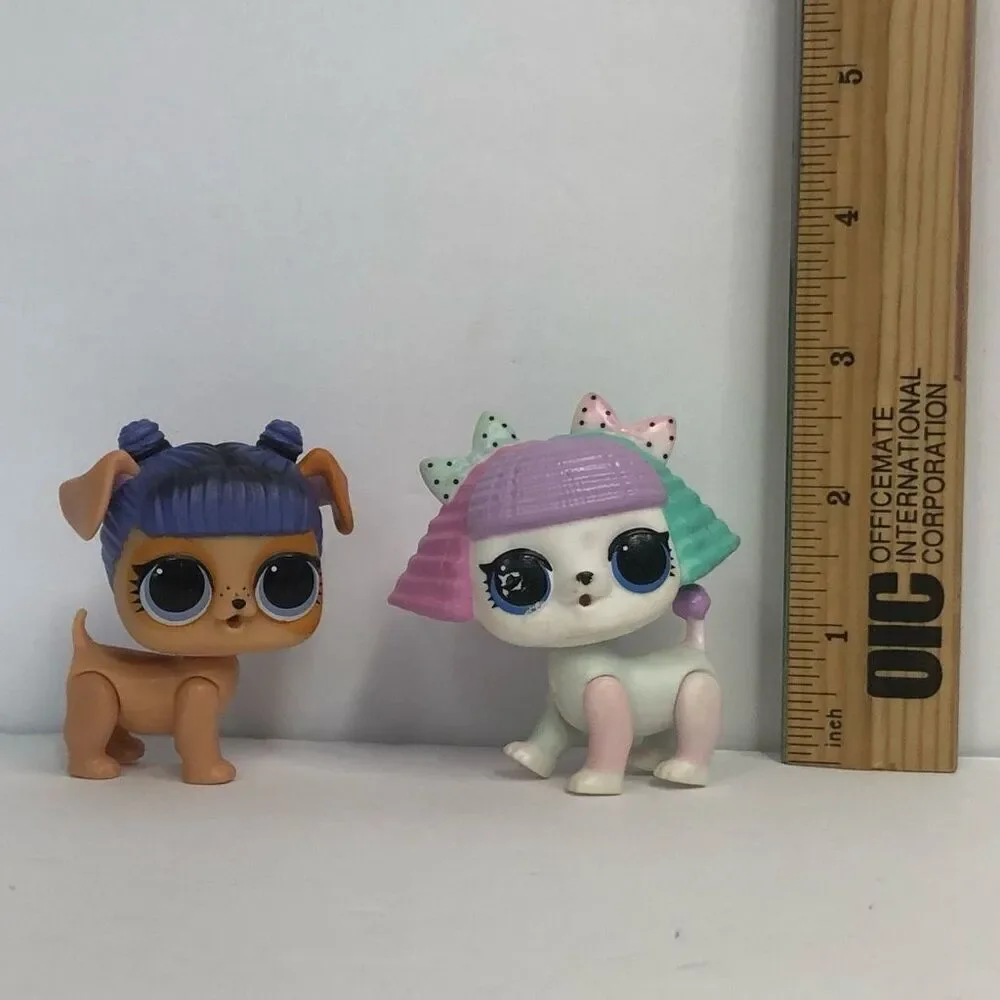 LOL surprise dolls pets daring diva and‎ pranksta pup 2 pets space buns bows